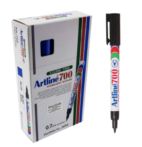 ARTLINE PERMANENT MARKER 700 BLACK (12PCS/BOX)