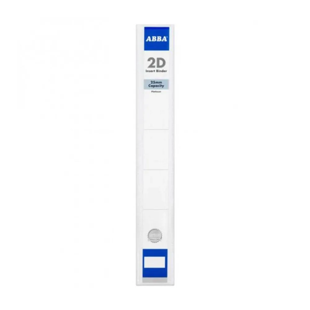 ABBA 2D Ring File Insert Binder A4 25mm