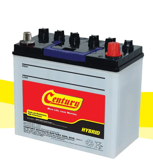 Century Hybrid Wet Car Battery (N120)