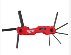 Milwaukee 8-Key Folding Hex Key Set - Metric 48-22-2182