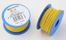 PARTEX PA1/3 CABLE FERRULE MARKER, (BLACK/YELLOW), 1000PCS/ROLL, MARKER: 09 +./ AZ