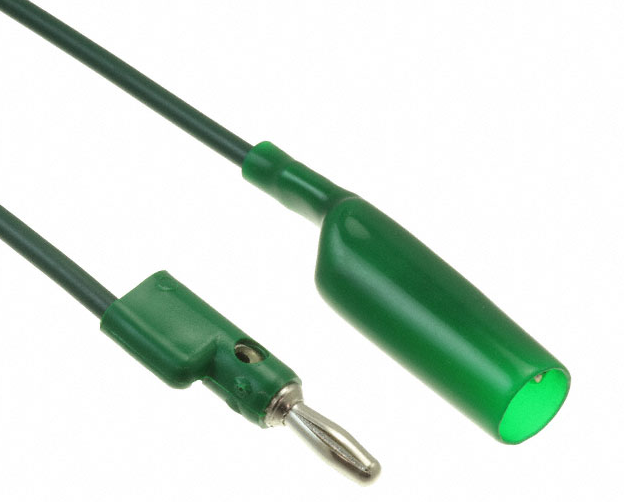 Fluke PATCH EM1166-24-5# Allig Cl, Banana Plug (green), Mto, Bulk
